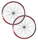 Par de Rodas Aro 26 Vzan Escape 260 Rolamentado Vermelho Par de Rodas Aro 26 Vzan Escape 260 Rolamentado Vermelho