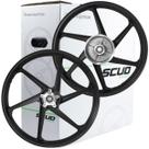 Par de rodas de alumínio liga leve freio a disco CG150 CG160 Fan Titan ESD EX 2014 em diante com rolamentos Scud