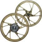 Par de rodas de alumínio liga leve freio a disco CG150 CG160 Fan Titan ESD EX 2014 em diante rolamentos pé de galinha