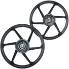 Par de rodas de alumínio liga leve freio a tambor CG125 Fan 2009 a 2018 com rolamentos Par de rodas de alumínio liga leve freio a tambor CG125 Fan 2009 a 2018 com rolamentos