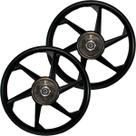 Par de rodas de alumínio liga leve freio a tambor CG150 Fan Titan ES KS 2004 a 2013 CG150 CG160 Start com rolamento