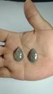 Par de Safira Indiana Cinza Natural Facetado Chapa Formato Fancy Gota Dimensões (LxC) 25x17 mm