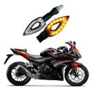Par de Setas Esportivas P01 para Moto Honda CB 500R 2004 2005 2006 2007 2008 2009 2010 2011 2012 2013 2014 - 2020