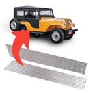 Par de Soleira da Carroceria Jeep Cj5 1957 a 1982 Alumínio