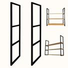 Par De Suportes Estilo Industrial Triplo P Prateleiras 30cm Par De Suportes Estilo Industrial Triplo P Prateleiras 30cm