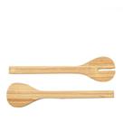 Par de talheres para salada 30 cm bambu natural Par de talheres para salada 30 cm bambu natural
