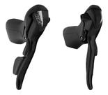 Par de trocadores de marcha com manete STI Sunrace STR81 preto 3x8v