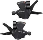 Par de trocadores de marcha Shimano Alivio SL-M3100 Rapidfire 3x9v com visor preto Par de trocadores de marcha Shimano Alivio SL-M3100 Rapidfire 3x9v com visor preto