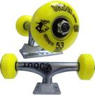 Par De Truck Skate + Roda Skate + Rolamento Skate + Parafuso