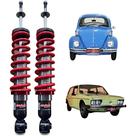Par Dianteiro Suspensão Rosca Coil Over Vw Fusca Brasilia