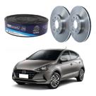 Par Disco Freio Dianteiro Hb20 1.0 12v Aspirado 2020 A 2022