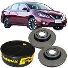 Par disco freio dianteiro nissan sentra 2.0 2014 a 2020 fremax