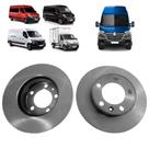 Par disco freio dianteiro renault master 2.3 2014 a 2025 ventilado