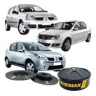 Par Disco Freio Dianteiro Solido Clio Logan Sandero