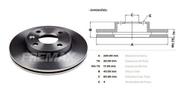 Par disco freio gm cobalt s/abs onix 13/. dian ventila