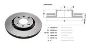 Par disco freio peugeot 206/207/307 dian ventila Par disco freio peugeot 206/207/307 dian ventila