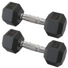 Par Dumbbell Sextavado Emborrachado - 7kg Par Dumbbell Sextavado Emborrachado - 7kg
