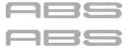 Par Emblema Adesivo ABS Prata SPTS Compatível Kawasaki