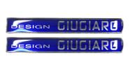Par Emblema Adesivo Desing Giugiaro Punto 735402489 Original