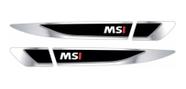 Par Emblema Adesivo Volkswagen Vw Polo Virtus Msi Resinado C