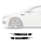 Par Emblema Lateral Resinado Aplique Adesivo Paralama Porta HONDA Civic