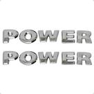 Par Emblema Power Porta Lateral Para Gol G4 G5 G6