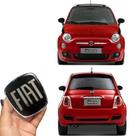 Par Emblemas Adesivos Black Piano Fiat 500