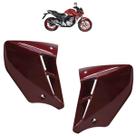Par Entrada de Ar CBX 250 Twister 2007 Vermelho Acabamento Liso