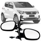 Par Espelho Retrovisor Direito e Esquerdo Fiat Mobi 2017 2018 2019 2020 2021 2022 Regulagem Manual Preto