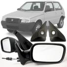 Par Espelho Retrovisor Fiat Uno Fire 2001 2002 2003 2004 2 Portas Com Acabamentos Regulagem Interna Manual