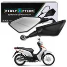 Par Espelho Retrovisor Moto Haste Curta Rebaixada Lente Convexa Rosca Honda First Option Par Espelho Retrovisor Moto Haste Curta Rebaixada Lente Convexa Rosca Honda First Option
