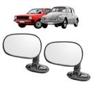 Par Espelho Universal Mod Renov Preto Gol Fusca Brasilia