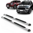 Par Estribo Lateral Oval Cromado Toro 2016 a 2025 Kit Fixação Incluso Par Estribo Lateral Oval Cromado Toro 2016 a 2025 Kit Fixação Incluso