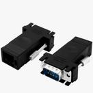 Par Extensores de Cabo VGA via RJ45 até 30 Metros - VGA MACHO X RJ45 Fêmea - KA-1121 Par Extensores de Cabo VGA via RJ45 até 30 Metros - VGA MACHO X RJ45 Fêmea - KA-1121
