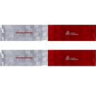 Par Faixa Refletiva Avery Dennison / Denatran 30,0 x 5,0 cm Vermelho e Prata Par Faixa Refletiva Avery Dennison / Denatran 30,0 x 5,0 cm Vermelho e Prata