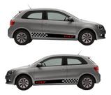 Par Faixas Adesivo Lateral Compatível Carro Gol Volkswagen