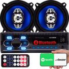 Par Falante 5 Polegadas 110w + Radio Mp3 Bluetooth 2 Usb Fm