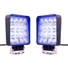 Par Farol 16 Leds Azul 48W Pulverizador Agrícola Universal