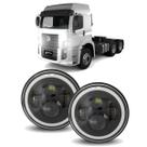 Par Farol Angel Eyes 60w 7 polegad Volkswagen Constellation