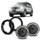 Par Farol Angel Eyes 60w com Suporte Pajero TR4 2005 a 2009