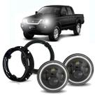 Par Farol Angel Eyes 60w + Suporte Mitisu L200 Farol Redondo