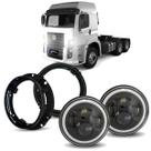 Par Farol Angel Eyes 60w+Suporte Volkswagen Constellation