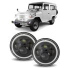 Par Farol Angel Eyes 60w Toyota Land Cruiser Bandeirante