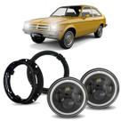 Par Farol Angel Eyes + Suporte 7 pol Chevette alto/baixo 60w