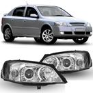 Par farol astra 2003 2004 2005 2006 a 2011 máscara cromada