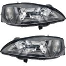 Par Farol Astra 98 99 00 01 02 Foco Duplo Máscara Negra