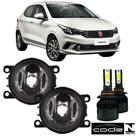 Par Farol Auxiliar Fiat Argo 2017 a 2022 Super Led