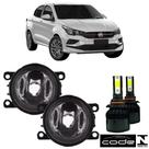 Par Farol Auxiliar Fiat Cronos 2017 a 2022 Super Led