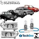 Par FAROL AUXILIAR GOL 95 ate 99 PAR/SAV/VOY Gol Especial 00 01 02 + Lampadas Halogenas