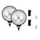 Par Farol Auxiliar Milha Redondo Universal + Lâmpada H3 12v